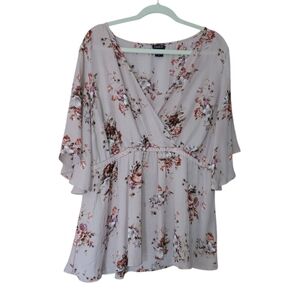 Torrid Cinch Waist Babydoll Peasant Top